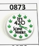 0873- It's 420 Somewhere Focal Bead