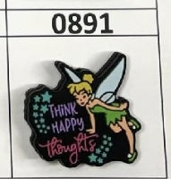 0891- Think Happy Thoughts Focal Bead