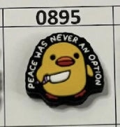 0895- Peace was Never an Option Focal Bead