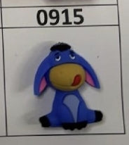 0915-  Blue Donkey 3D Focal Bead