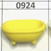 0924- Yellow Tub 3D Focal Bead