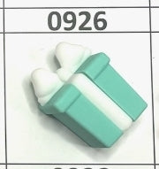 0926-  Tiff Blue Gift 3D Focal Bead