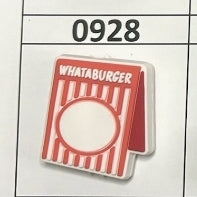 0928- WBurger Card Focal Bead
