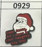 0929- Dear Santa Focal Bead