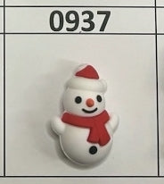 0937- Snowman 3D Focal Bead