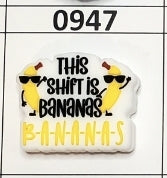 0947- Shift is Bananas Focal Bead