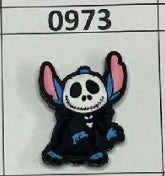 0973- Jack Blue Guy Focal Bead