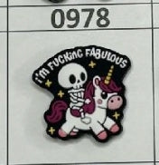 0978- F*cking Fabulous Focal Bead