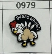 0979- Guess What...Focal Bead