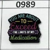 0989- Limits of My Medication Focal Bead