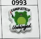 0993- Completely Unhinged Focal Bead