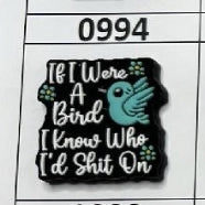 0994- If I Were a Bird Focal Bead