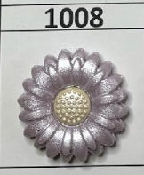 1008- Purple Flower Pearl Focal Bead