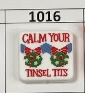 1016- Calm Ypur Tinsel Ts Focal Bead