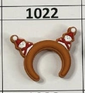 1022- Snowman Beas Band Focal Bead
