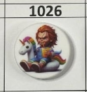 1026- Chuck Unicorn Focal Bead