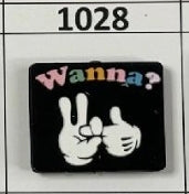 1028- Wanna? Focal Bead