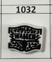 1032- Wallen White Focal Bead