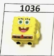 1036- 3D Sponge Squarepants Focal Bead