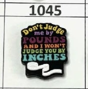 1045- Don't Judge Me Focal Bead