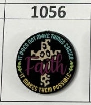1056-Faith Makes them Possible Focal Bead