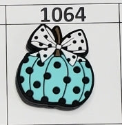 1064- Teal Pumpkin Focal Bead