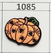 1085- Orange Spider Pumpkin Focal Bead