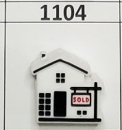 1104- 3D Sold House Focal Bead