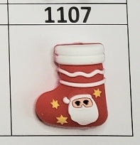 1107- 3D Stocking Focal Bead