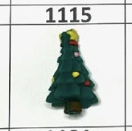 1115- 3D Green Christmas Tree Focal Bead
