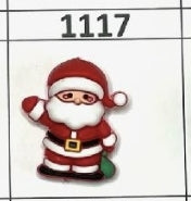 1117- 3D Santa Focal Bead