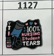 1127- Nursing Student Tears Focal Bead