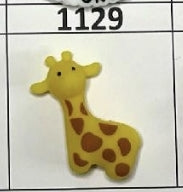 1129- 3D Giraffe Focal Bead
