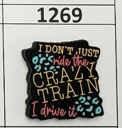 1269- Crazy Train Focal Bead