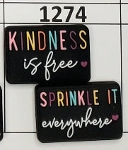 1274- Kindness is Free Focal Bead