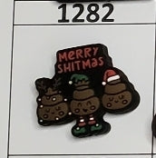 1282- Merry $hitmas Focal Bead