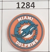 1284- Miami Dolph Focal Bead