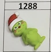 1288- 3D Grinc* Focal Bead