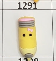 1291- 3D Pencil Focal Bead