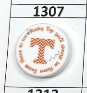 1307- Rocky Top Printed Focal Bead