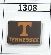 1308- Gray Tennessee Printed Focal Bead