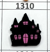 1310- Haunted House Focal Bead
