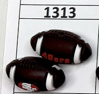 1313- 3D San Fran Football Focal Bead