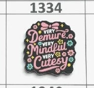 1334- Demure Mindful Cutesy Focal Bead