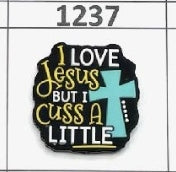 1237- But I Cuss a Little Focal Bead