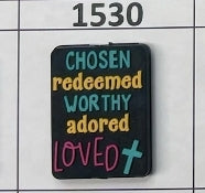 1530- Chosen Redeemed Focal Bead