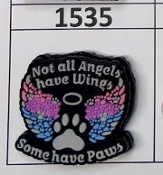 1535- Not All Angels Have Wings Focal Bead