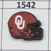 1542- Oklahoma Helmet Focal Bead