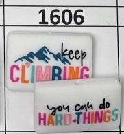 1606- Keep Climbing Focal Bead