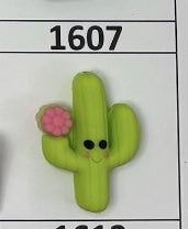 1607- 3D Cactus Focal Bead